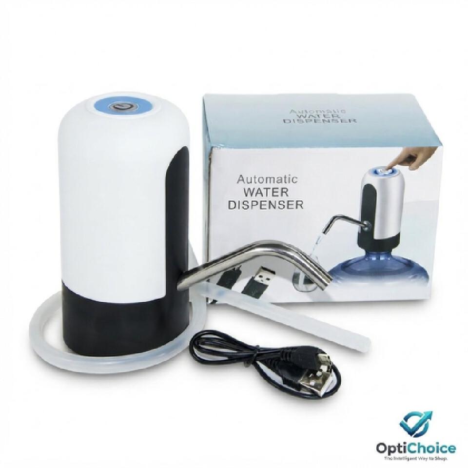 Automatic Water Dispenser Pump USB Rechargeable with LED Light – Electric Water Bottle Pump for 5L-20L Bottles