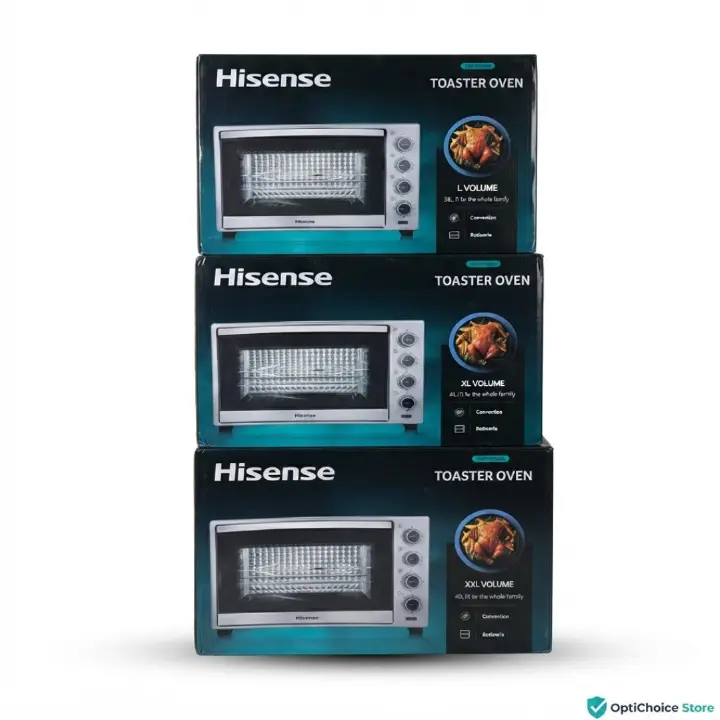 Hisense Toaster Oven 38L/48L/60L – Electric Oven with Convection & Rotisserie