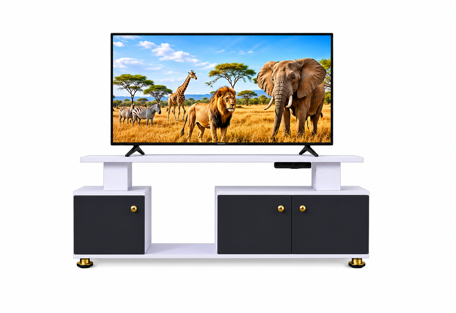 【PROMOTION!】 Istanbul 2 Modern TV STAND With LED Lights Tv Stands Furniture High Quality Durable Classic Tv Unit