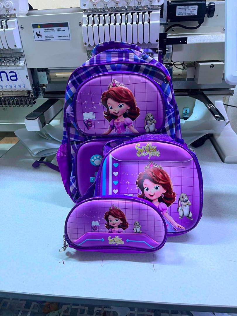 3 in 1 Kids Superhero Cartoon School Bag Set for Boys and Girls – Large School Backpack with Front Shoulder Bag and Pencil Case, Lightweight Durable Book Bag for Nursery, Primary School & Travel