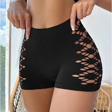 3 Women's Hollow-Out Boyshort Panties | Geometric Cut-Out Seamless Hipster Underwear | Soft Stretch Low Rise Breathable Everyday Comfort Briefs