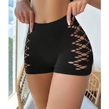 3 Women's Hollow-Out Boyshort Panties | Geometric Cut-Out Seamless Hipster Underwear | Soft Stretch Low Rise Breathable Everyday Comfort Briefs
