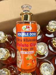 Double Dose Ultra Whitening Molato Glow Body Oil 300ml – Carrot 3X Action Brightening, Moisturizing & Nourishing Body Oil for Radiant Glow, Smooth Soft Skin & Daily Full Body Care for Women & Men