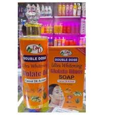 Double Dose Ultra Whitening Molato Glow Body Oil 300ml – Carrot 3X Action Brightening, Moisturizing & Nourishing Body Oil for Radiant Glow, Smooth Soft Skin & Daily Full Body Care for Women & Men