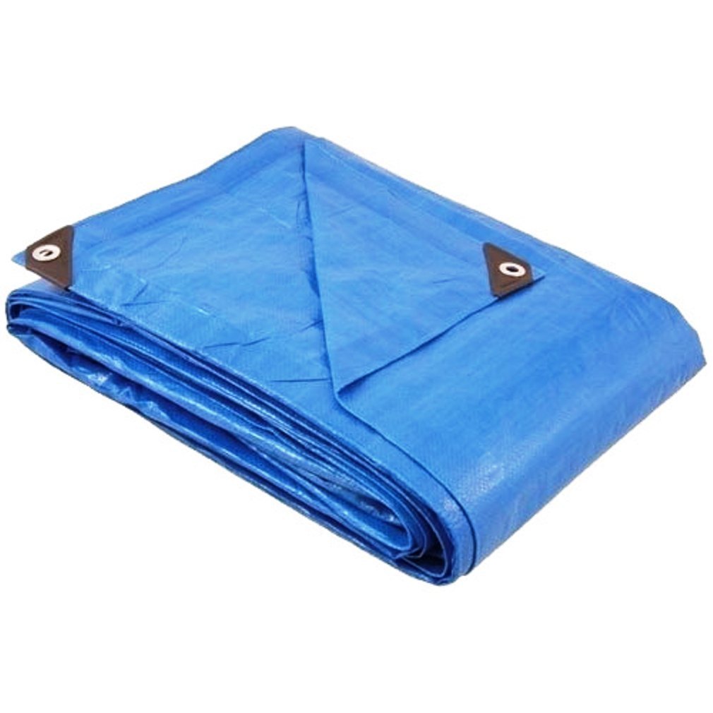 Heavy-Duty Waterproof Tarpaulin Canvas-Rainproof Outdoor tent and canopy cover with eyelets-12.4x9.5ft