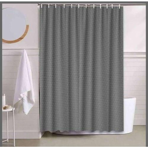 EXECUTIVE Heavy Fabric Shower Curtain, Waterproof Bathroom Shower Curtain Design With Hooks Fabric Shower Curtain, Washable Modern Design 180x200cm + 12 Hook