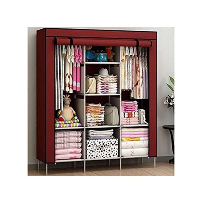 Premium 3-Column Wooden Wardrobe – Strong, Spacious & Elegant Storage Cabinet, Large Capacity 3-Column Closet Organizer, Sturdy, Stylish & Long-Lasting (Best for Home Storage)