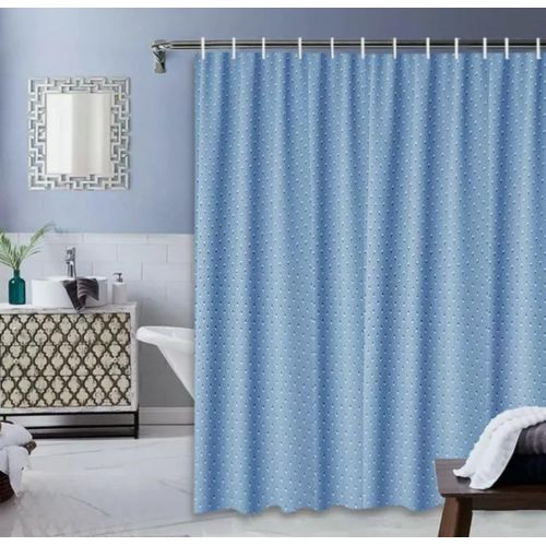 EXECUTIVE Heavy Fabric Shower Curtain, Waterproof Bathroom Shower Curtain Design With Hooks Fabric Shower Curtain, Washable Modern Design 180x200cm + 12 Hook