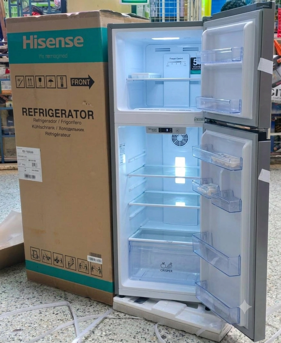 Hi sense 120L Double Door Fridge REF120DR – Top Freezer Refrigerator