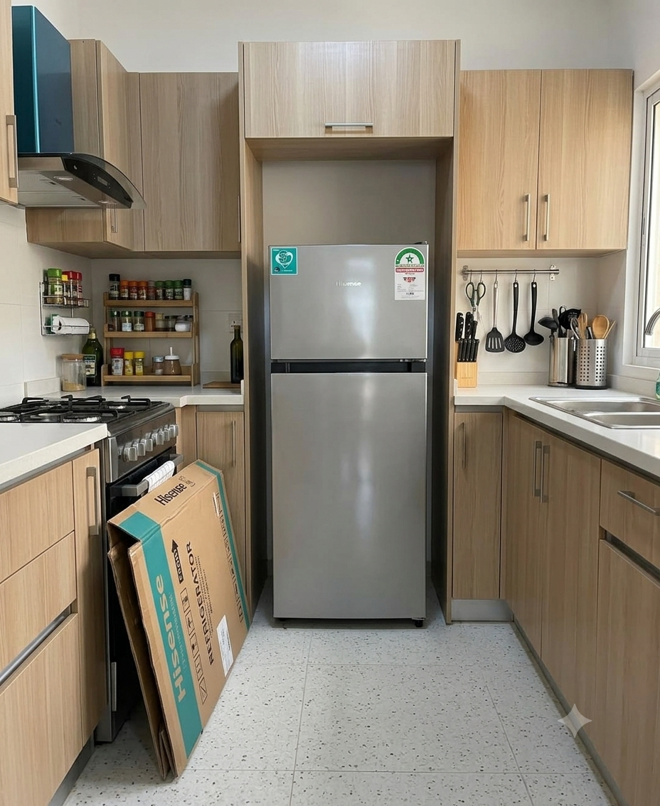 Hi sense 120L Double Door Fridge REF120DR – Top Freezer Refrigerator