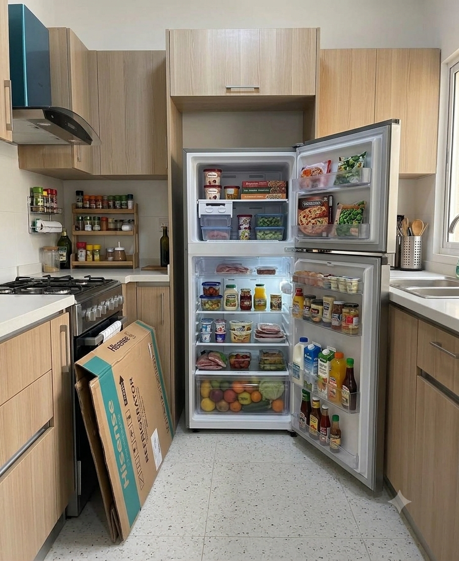 Hi sense 120L Double Door Fridge REF120DR – Top Freezer Refrigerator