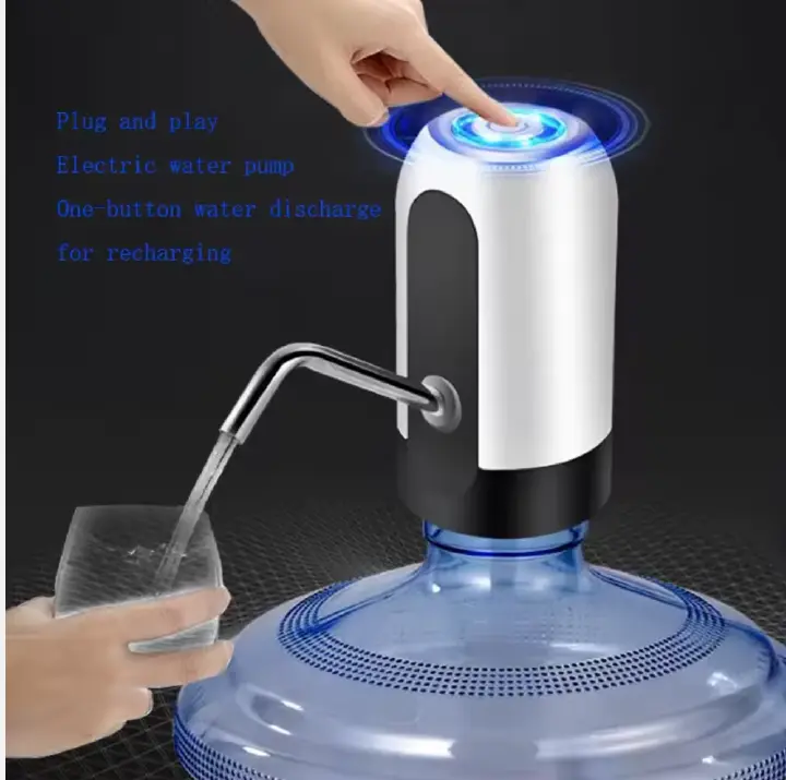 SAME DAY DELIVERY 🎉 Crazy Offer – Today Only 🎉Newest Wireless Electric Mini Portable Fast Water Automatic Dispenser USB Rechargeable Barreled Water Pump