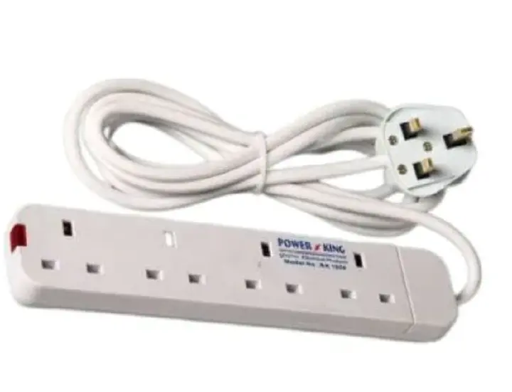 SAME DAY DWLIVERY 【Clearance Sale】Power King Best 4 Way Power Extension With Long Cable - White