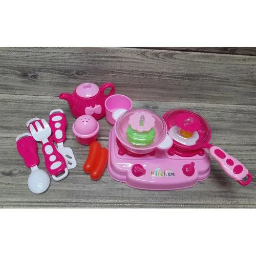 SAME DAY DELIVERY Kitchen Set Toy For Girls Pretend Play Cooking Set With Accessories Educational Role Play Toy For Kids Fun Learning Kitchen Play Set