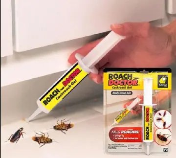 SAME DAY DELIVERY Roach Doctor Cockroach Killer Gel – Easy-Use Syringe Pest Control Bait for Indoor/Outdoor Infestation (Long-lasting Formula)