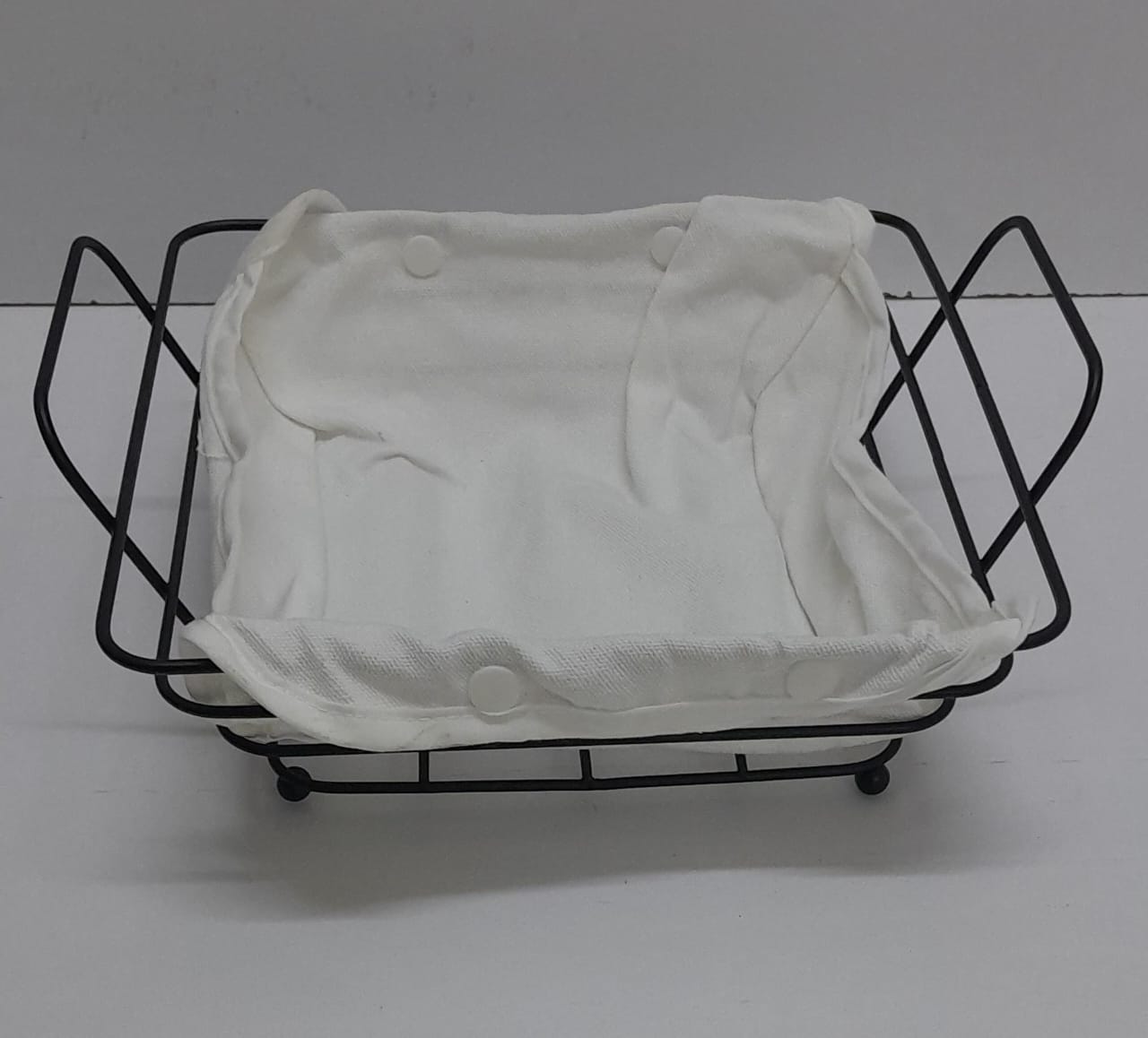 OFF MOTO MOTO !METALLIC Fruit,bread,deco holder basket//palette with cloth support