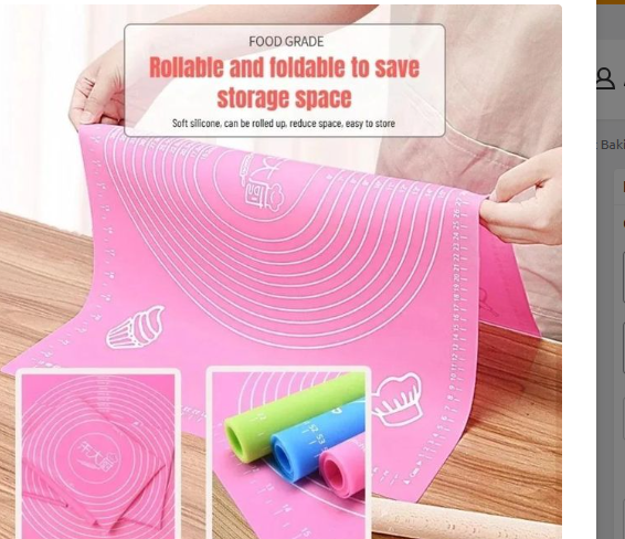 Order the Non-stick Kneading Silicone Baking Mat in Nairobi for easy, mess-free baking. Get yours today from Luvly Household Collections for fast delivery.