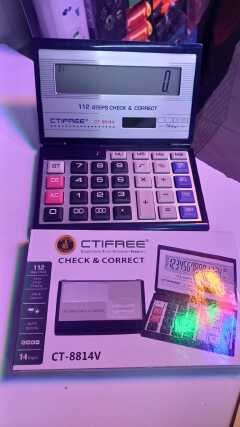 CTIFREE CT-8814V – 14-Digit Check & Correct foldable Calculator