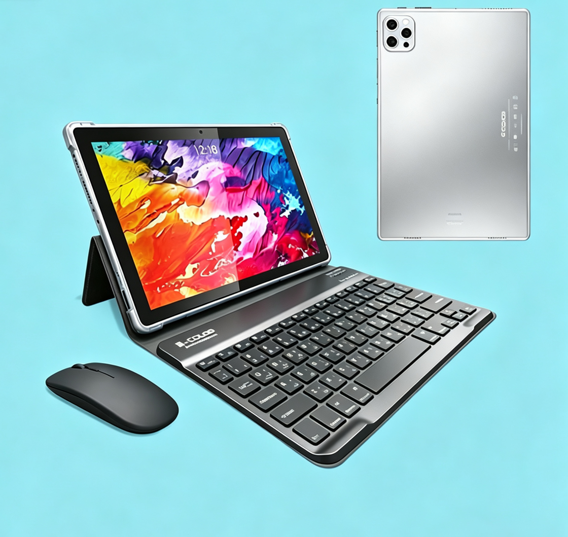 S Color S-COLOR GT40 Ultra 10.1" Tablet – 16GB RAM + 512GB ROM, Android 13, 5G Dual SIM, 10000mAh Battery, Keyboard & Mouse Included