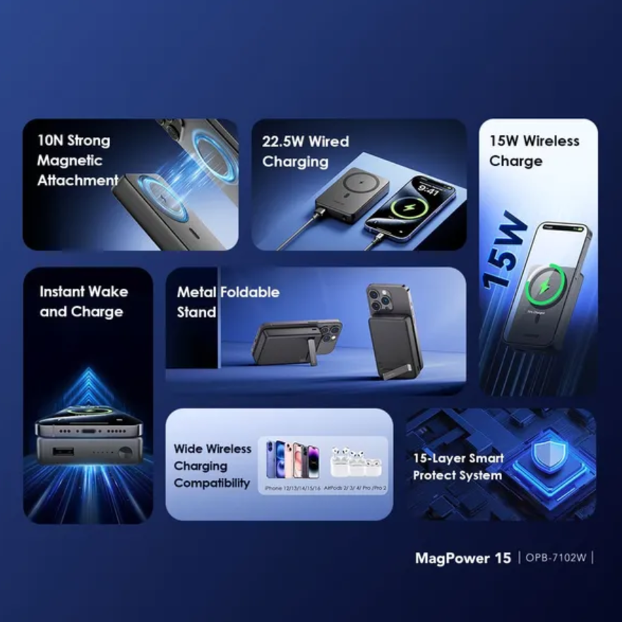 oraimo MagPower 15 oraimo MagPower 15 10000mAh Wireless Power Bank
