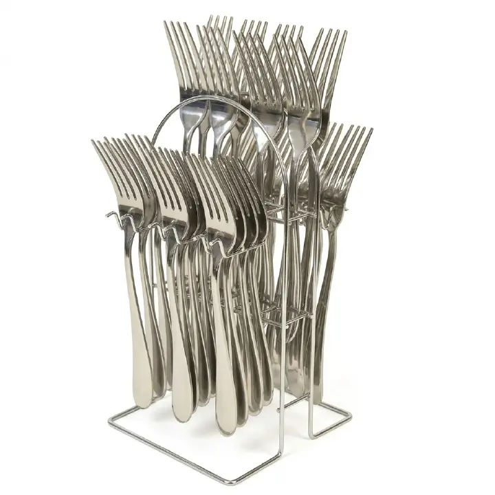 2/3/6/12 PIECES Quality Strong Fork spoons set stainless steel Heavy Duty Culinary Stainless Steel Fork [WITHOUT ORGANIZER]