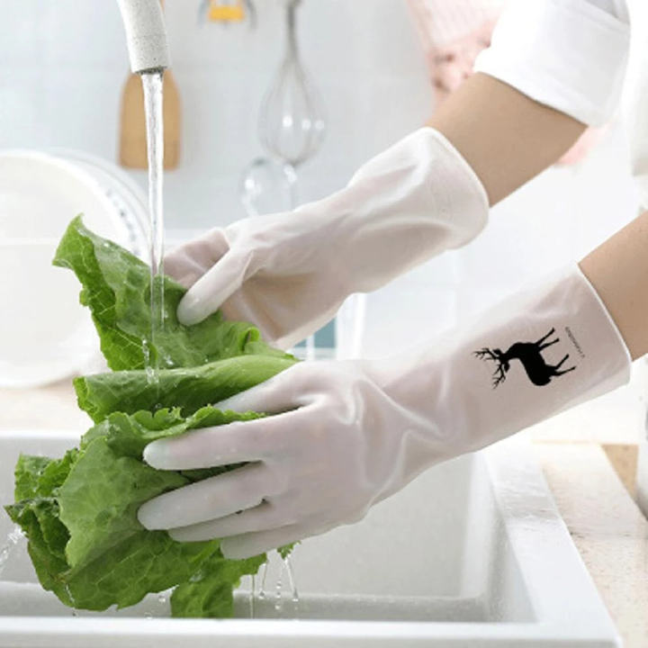 Waterproof Quality Rubber gloves latex dishwashing gloves kitchen durable cleaning housework chores dishwashing tools