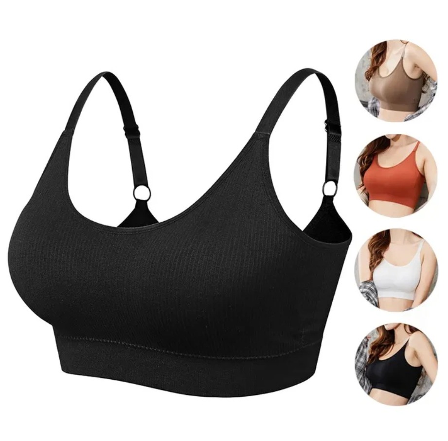 Comfy Seamless Sports Bra,Women Fitness Top Yoga Bra For Cup A-B,Running Yoga Gym Crop Top,Women Push Up Sport Bra Top  Women's Clothes, Lingerie Gift for Girlfriend Wife Ladies