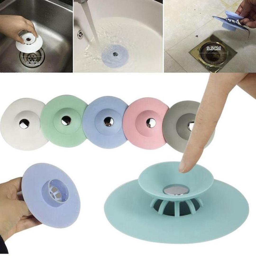 2 in 1 Sink & Floor Drain Hair Catcher Strainer -1 piece