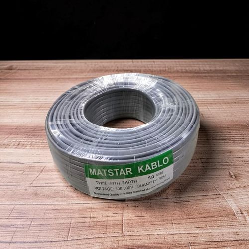 Mat Star 1.5MM 90M Corrosion Resistant Long Lasting Twin With Earth Electrical Wiring Cable