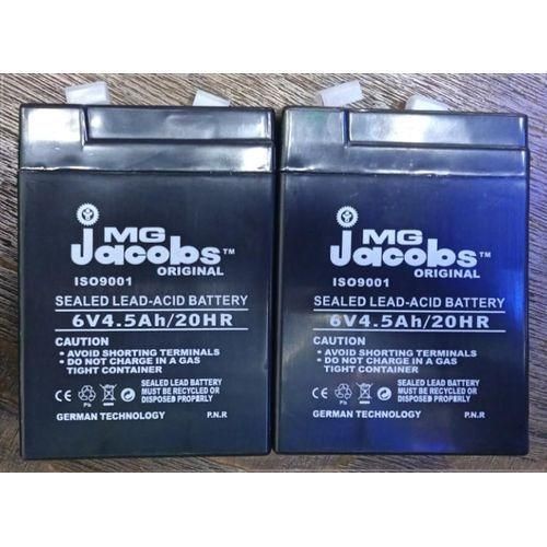 Mg Jacobs 6V 4.5Ah 20H Sealed Lead Acid REPLACEMENT Maintenance-Free Battery