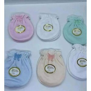 Newborn Baby Mittens – 6-Pair Pack of 100% Soft Breathable Cotton Hand Gloves, Gentle Infant Scratch Protection for Baby Boys & Girls, Comfortable Everyday Newborn Essentials