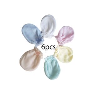 Newborn Baby Mittens – 6-Pair Pack of 100% Soft Breathable Cotton Hand Gloves, Gentle Infant Scratch Protection for Baby Boys & Girls, Comfortable Everyday Newborn Essentials