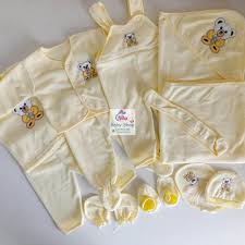 Cotton 11-Piece Baby Clothing Set 0–6 Months – Soft Unisex Newborn Essentials in Cream Yellow, Comfortable Baby Bodysuits, Rompers, Caps, Bibs and Everyday Infant Wear
