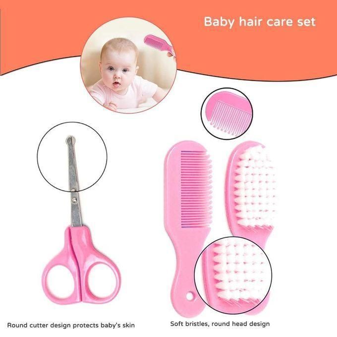 Baby Care Baby Grooming Kit 10pcs/Set Baby Healthy Kit BabyCare Essentials Nursery Care Set for Newborn Infants Kids Accessories-pink