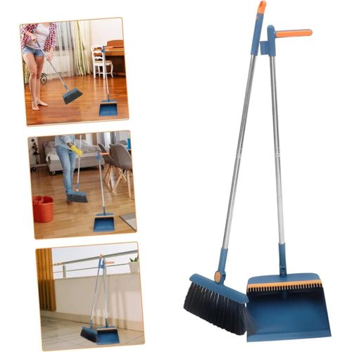 🧹 NEW ARRIVAL! 2-in-1 Dustpan & Comb Cleaning Brush Set – Handy Household Sweeping Tool with Brush Comb Cleaner for Removing Trapped Dust, Hair & Debris