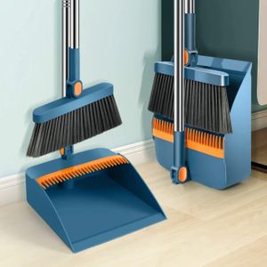 🧹 NEW ARRIVAL! 2-in-1 Dustpan & Comb Cleaning Brush Set – Handy Household Sweeping Tool with Brush Comb Cleaner for Removing Trapped Dust, Hair & Debris
