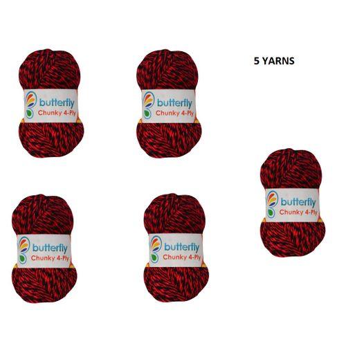 Chunky 4-Ply Rainbow Yarns -Code 327