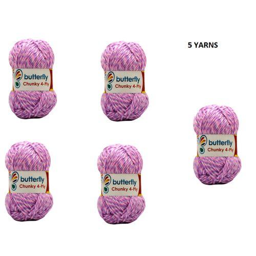 Chunky 4-Ply Rainbow Yarns -Code 330