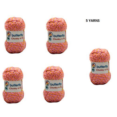 Chunky 4-Ply Rainbow Yarns -Code 331