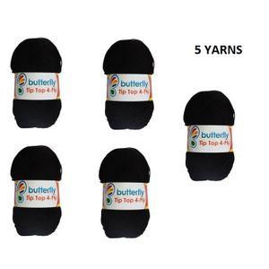 TipTop 4-Ply Black Yarns -Code 2021