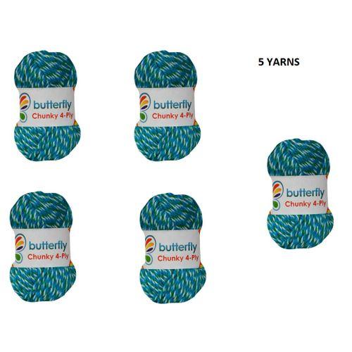Chunky 4-Ply Rainbow Yarns -Code 326