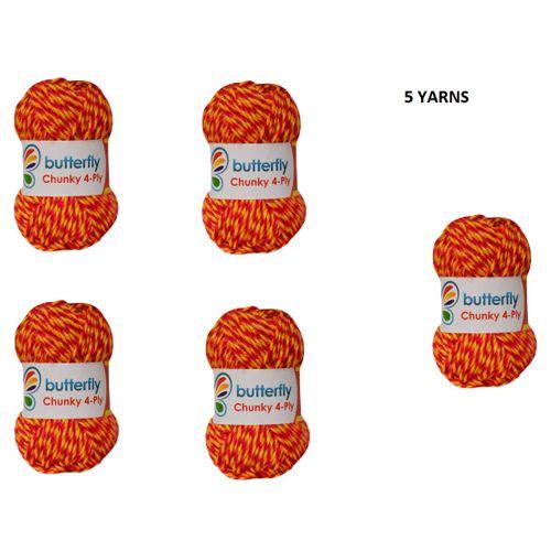 Chunky 4-Ply Rainbow Yarns -Code 324