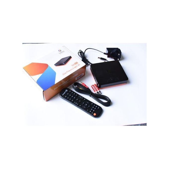 Startimes Decoder + 1 Month Subscription Package - Black