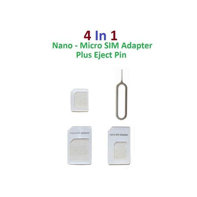 Nano Micro Sim Card Adapter Tray + Ejector Pin