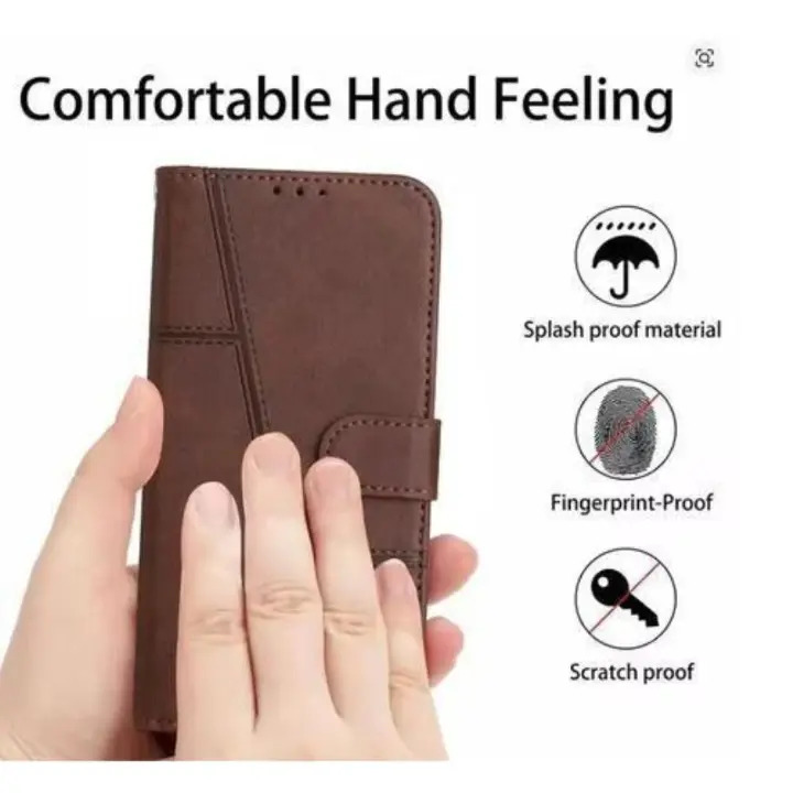 Tecno Camon 50, Camon 50 pro, Camon 40, camon 40 pro, camon 30s, camon 30s pro Flip Cover/Case Genuine Leather Wallet case (4 Credit Card Holder) for Women/Men full screen protection