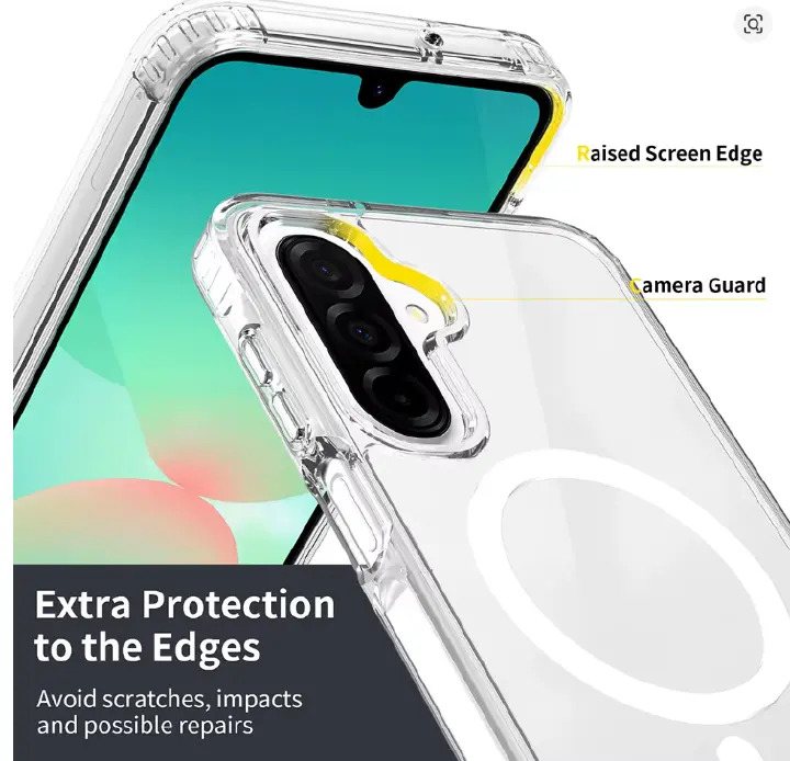 LIMITED DEALS!!!Samsung Galaxy A05,A06,A07,A15,A16,A17,A26,A35,A36,A37,A55,A56,A57 Back Cover Luxury Transparent, Clear with Wireless Charging Feature (Magsafe) Shockproof Heavy Protection Phone case