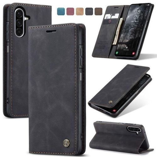 Caseme Case Sheepskin Series Faux Soft Leather Wallet Flip Case Kick Stand With Magnetic Closure Lightweight Slim Flip Cover For Samsung Galaxy A05,A06,A07,A15,A16,A17,A25,A26,A35,A36,A37,A55,A56,A57