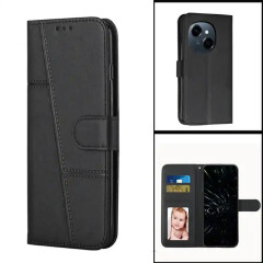 Tecno Camon 50, Camon 50 pro, Camon 40, camon 40 pro, camon 30s, camon 30s pro Flip Cover/Case Genuine Leather Wallet case Credit Card Holder for full screen protection(kindly confirm your phone model