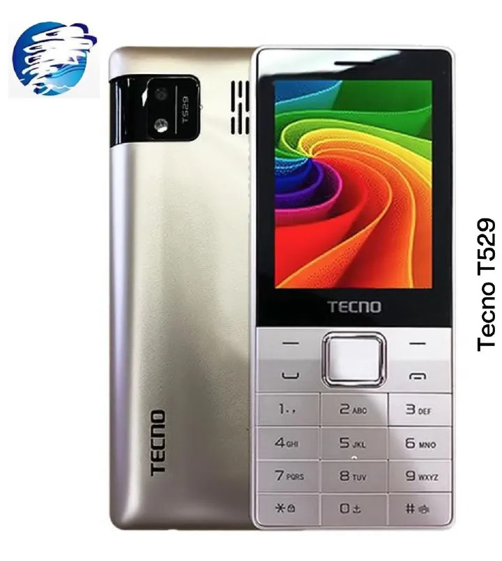LIMITED DEALS!!!Tecno T529 Kabambe katululu mulika mwizi feature phone 2.8" Dual Sim card slot FM radio Bluetooth Torch Memory Card Slot 16MB ROM+8MB RAM,2500MAH  LCD Screen Black