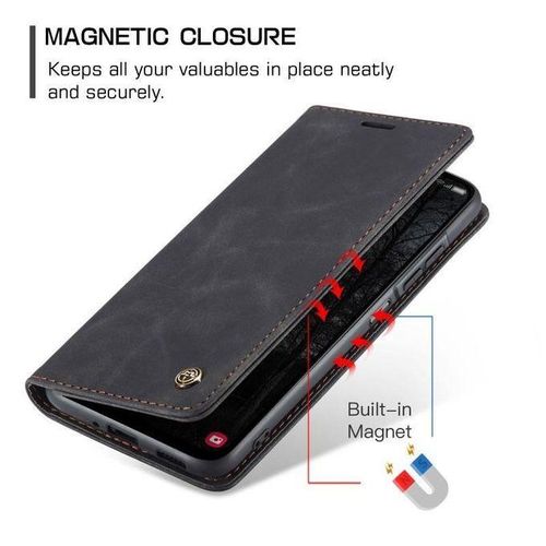 Caseme Case Sheepskin Series Faux Soft Leather Wallet Flip Case Kick Stand With Magnetic Closure Lightweight Slim Flip Cover For Samsung Galaxy A05,A06,A07,A15,A16,A17,A25,A26,A35,A36,A37,A55,A56,A57